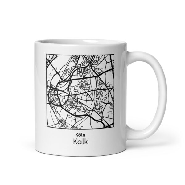 Kalk Tasse – Straßenkarte Köln, quadratisch