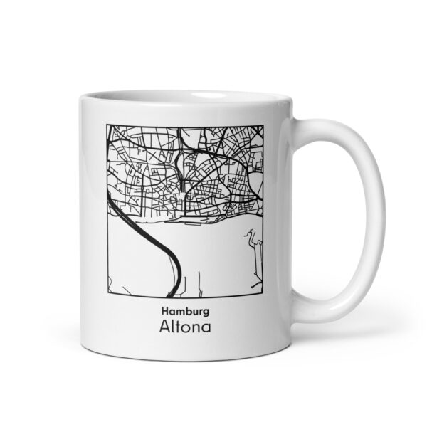 Altona Tasse – Straßenkarte Hamburg, quadratisch
