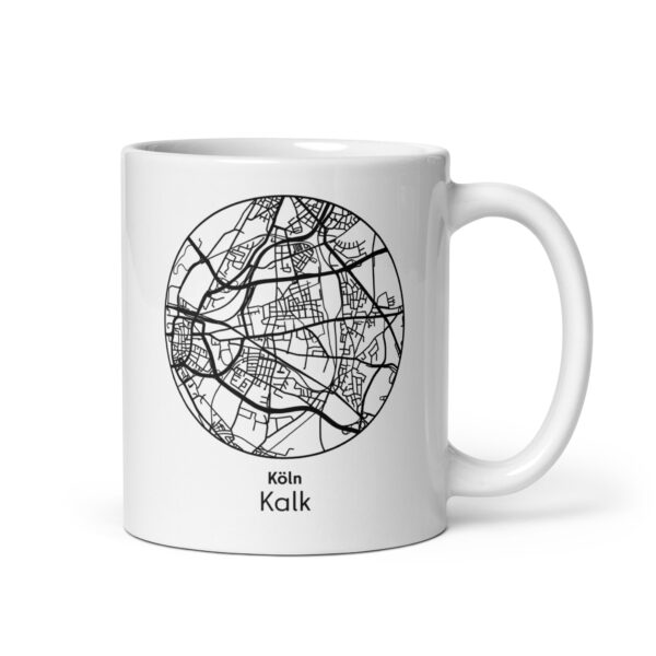 Kalk Tasse – Straßenkarte Köln, rund