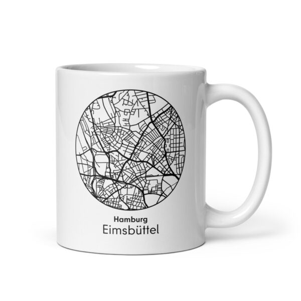 Eimsbüttel Tasse – Straßenkarte Hamburg, rund
