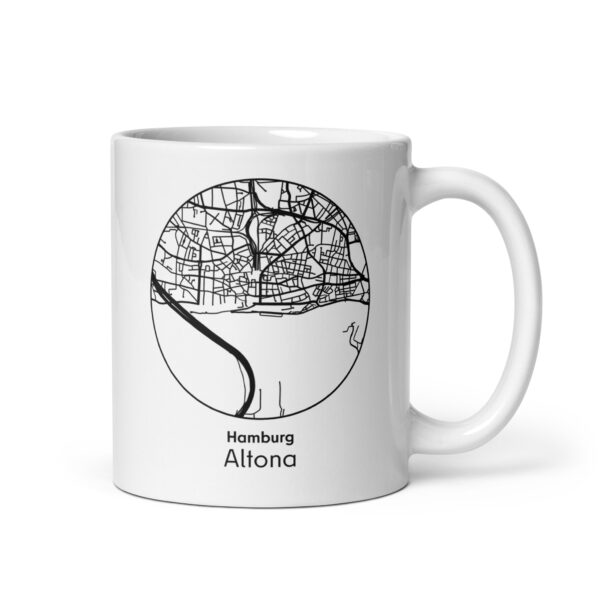Altona Tasse – Straßenkarte Hamburg, rund