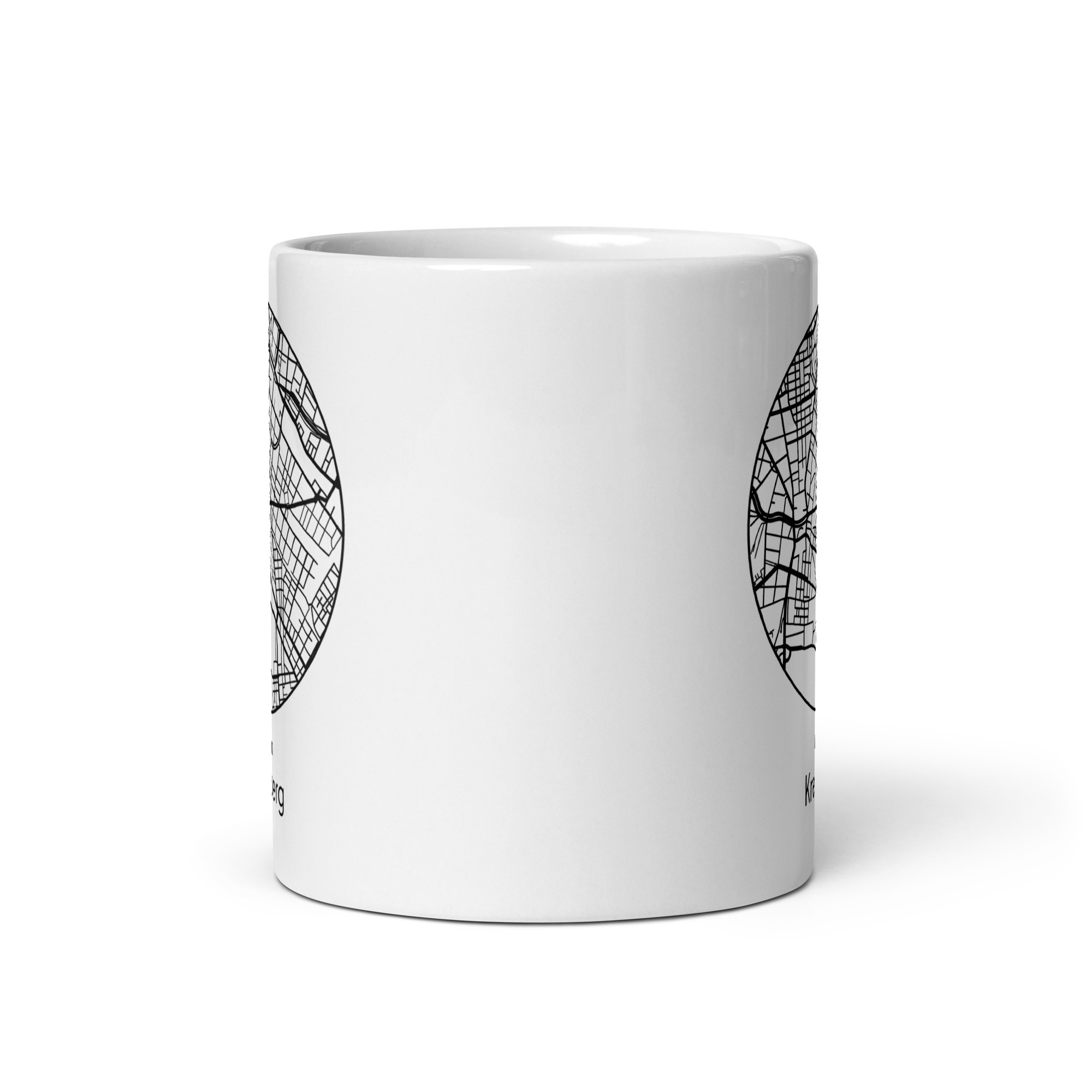 Kreuzberg Tasse – Straßenkarte Berlin, rund – Bild 8
