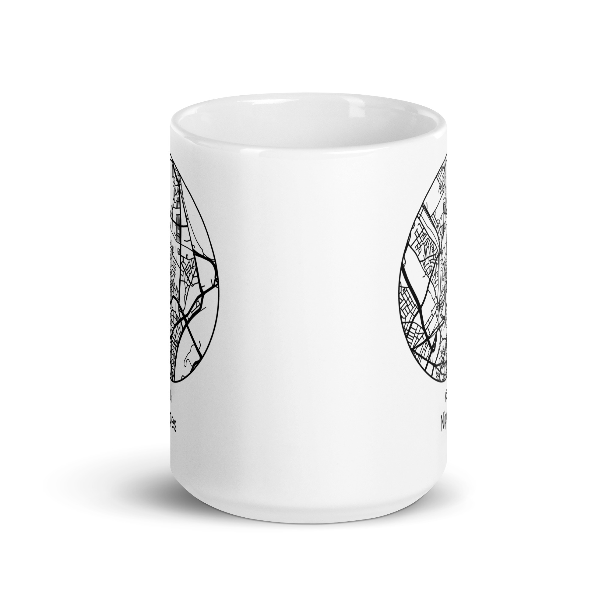 Nippes Tasse – Straßenkarte Köln, rund – Bild 4