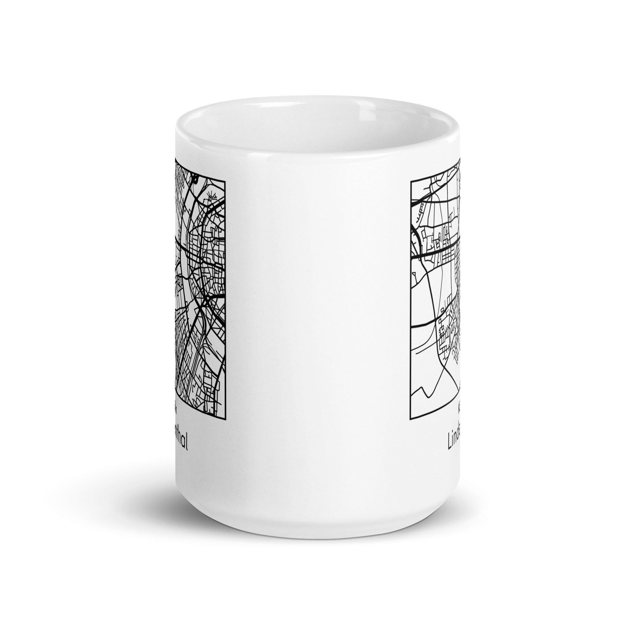 Lindenthal Tasse – Straßenkarte Köln, quadratisch – Bild 7