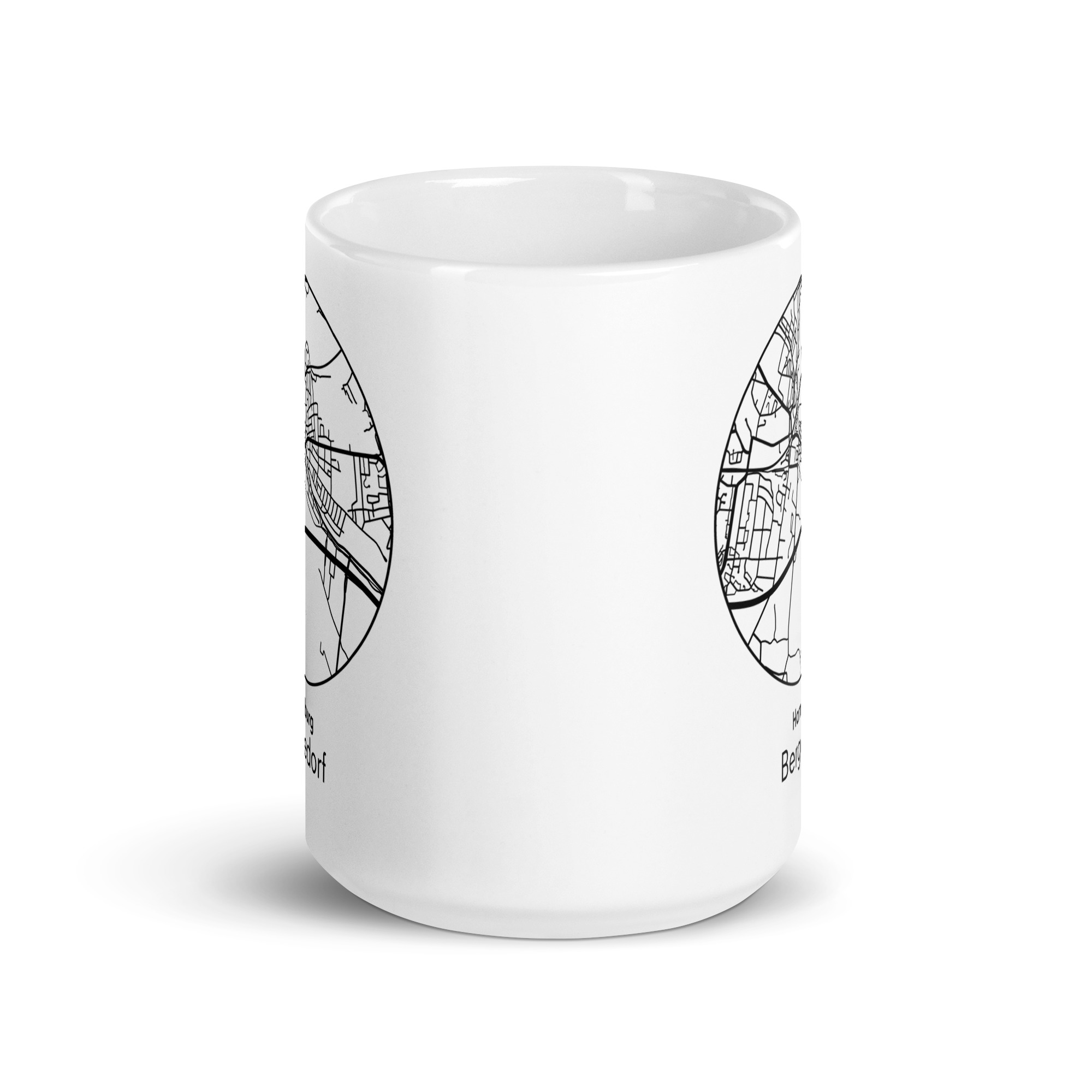 Bergedorf Tasse – Straßenkarte Hamburg, rund – Bild 4