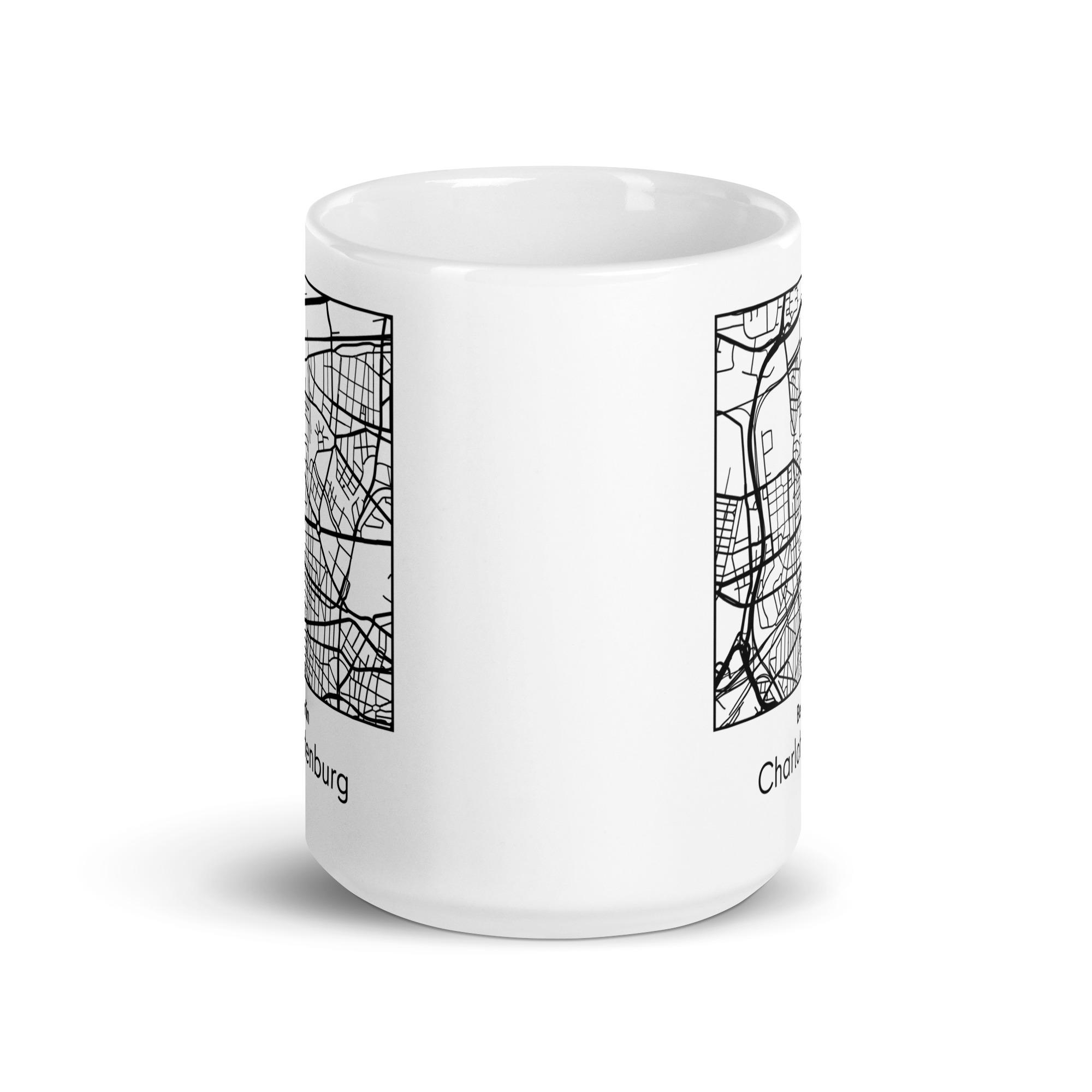 Charlottenburg Tasse – Straßenkarte Berlin, quadratisch – Bild 7