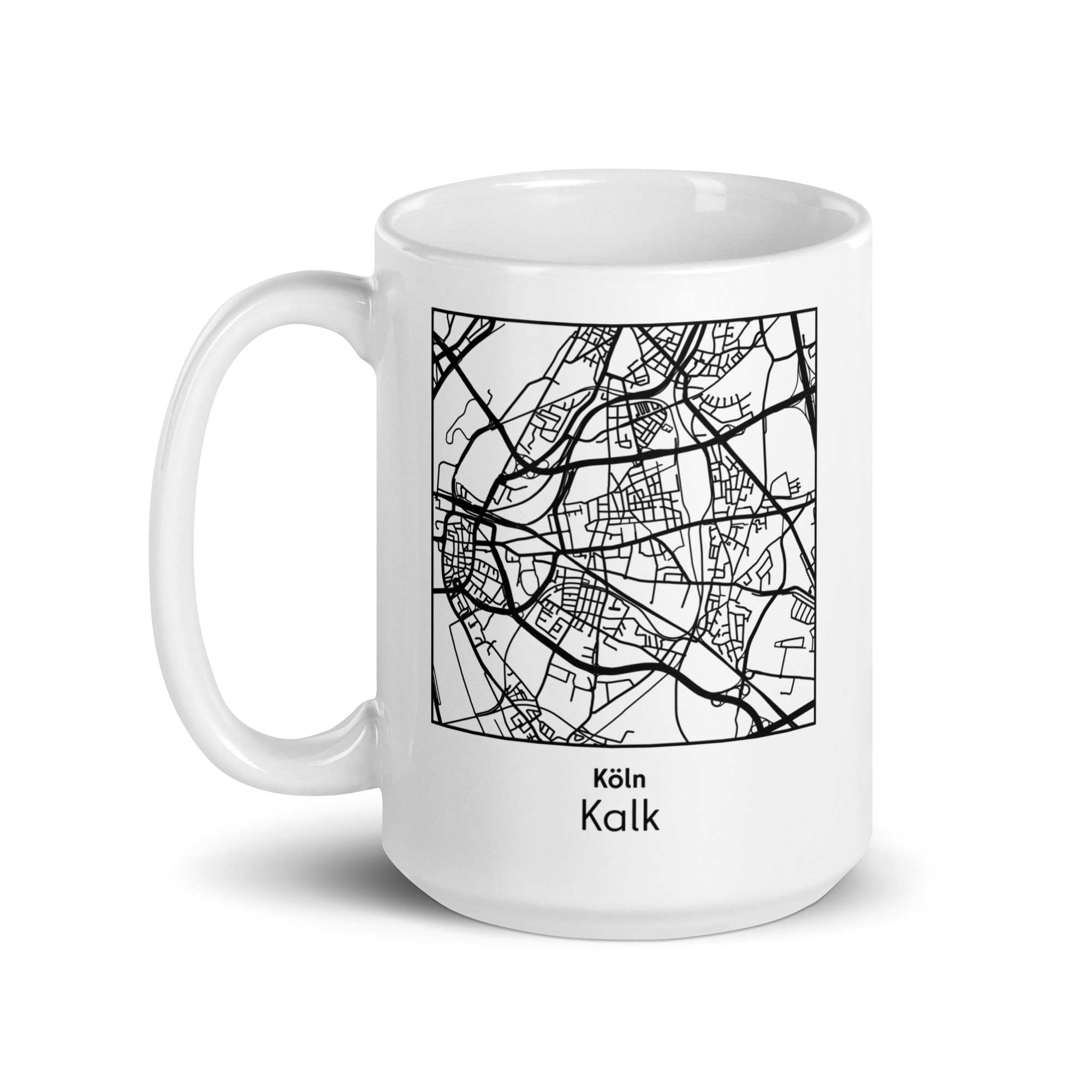Kalk Tasse – Straßenkarte Köln, quadratisch – Bild 6