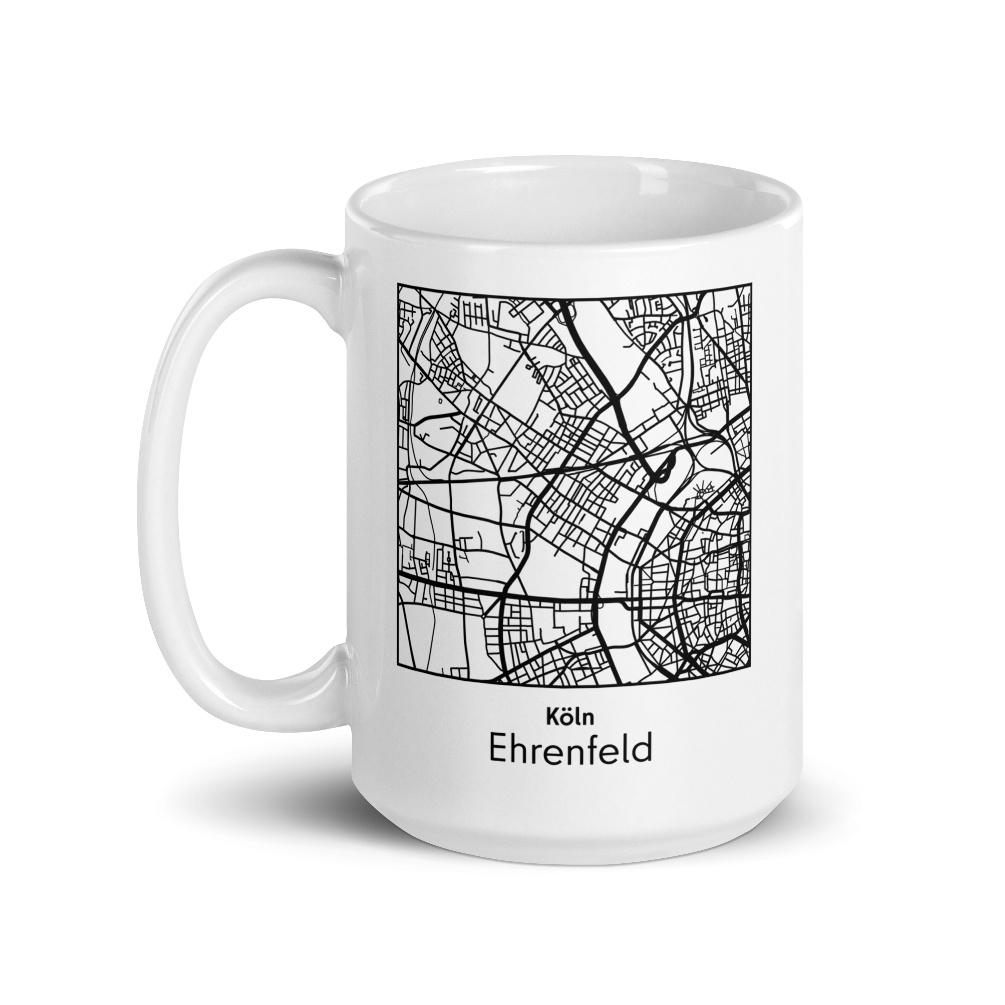 Ehrenfeld Tasse – Straßenkarte Köln, quadratisch – Bild 6