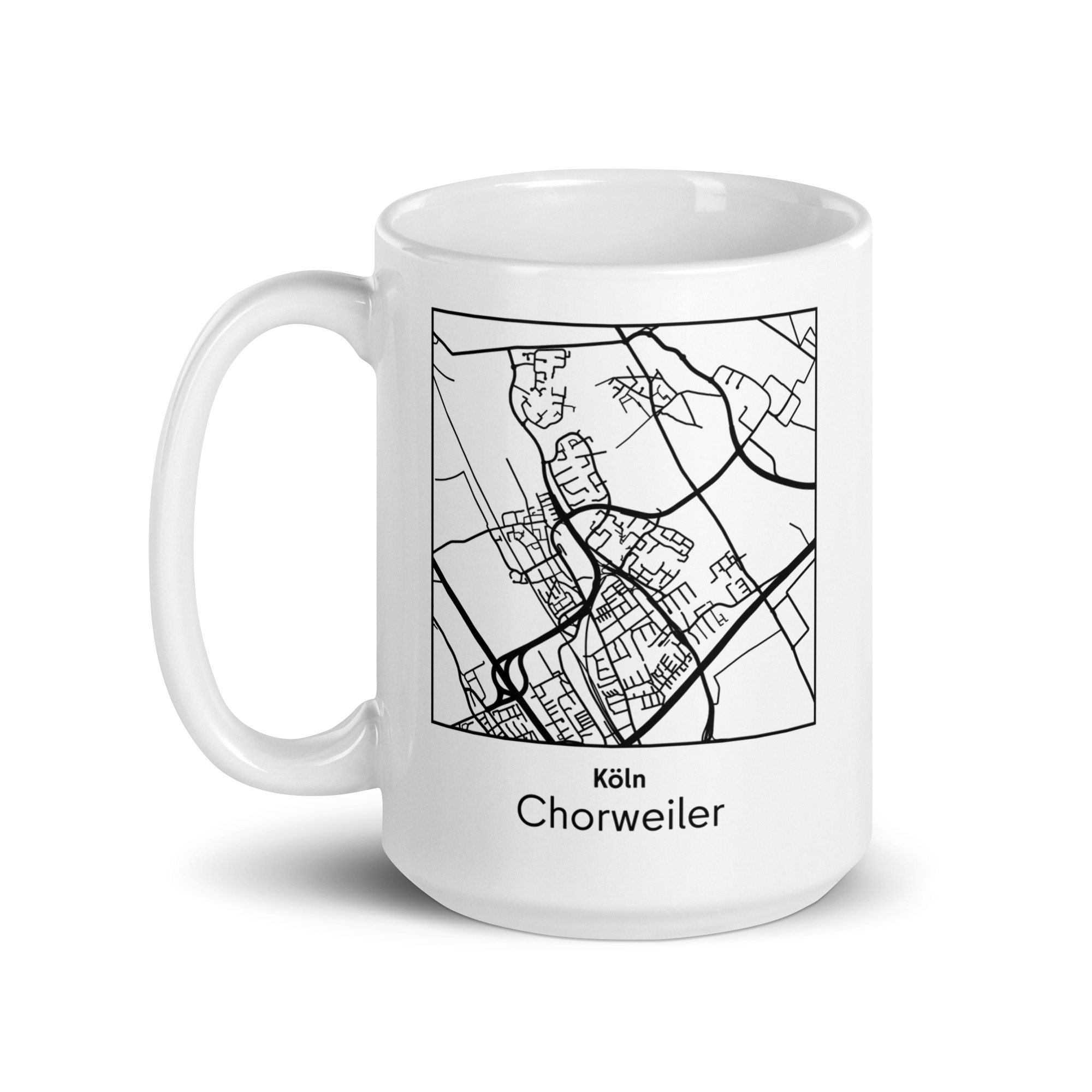 Chorweiler Tasse – Straßenkarte Köln, quadratisch – Bild 6
