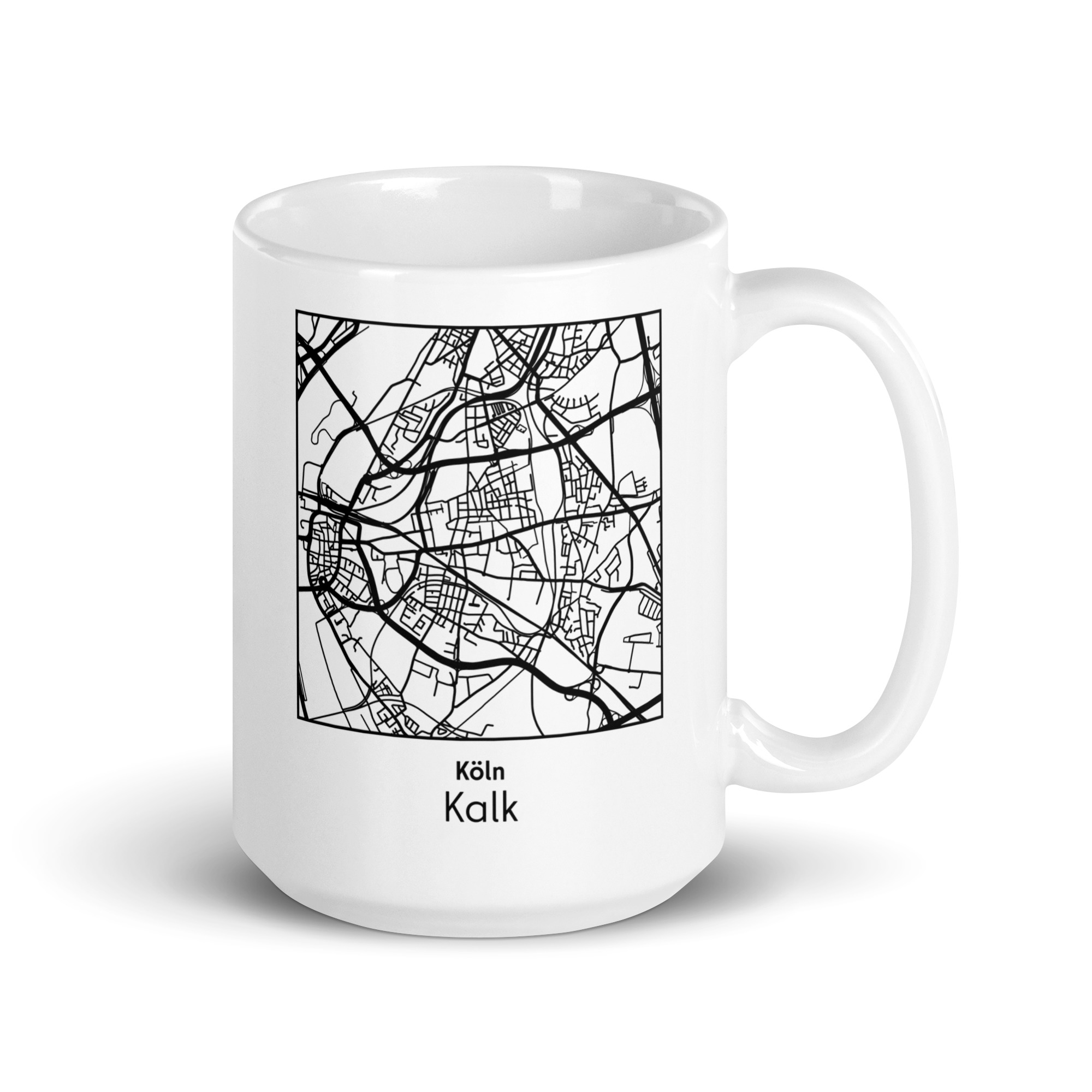 Kalk Tasse – Straßenkarte Köln, quadratisch – Bild 5