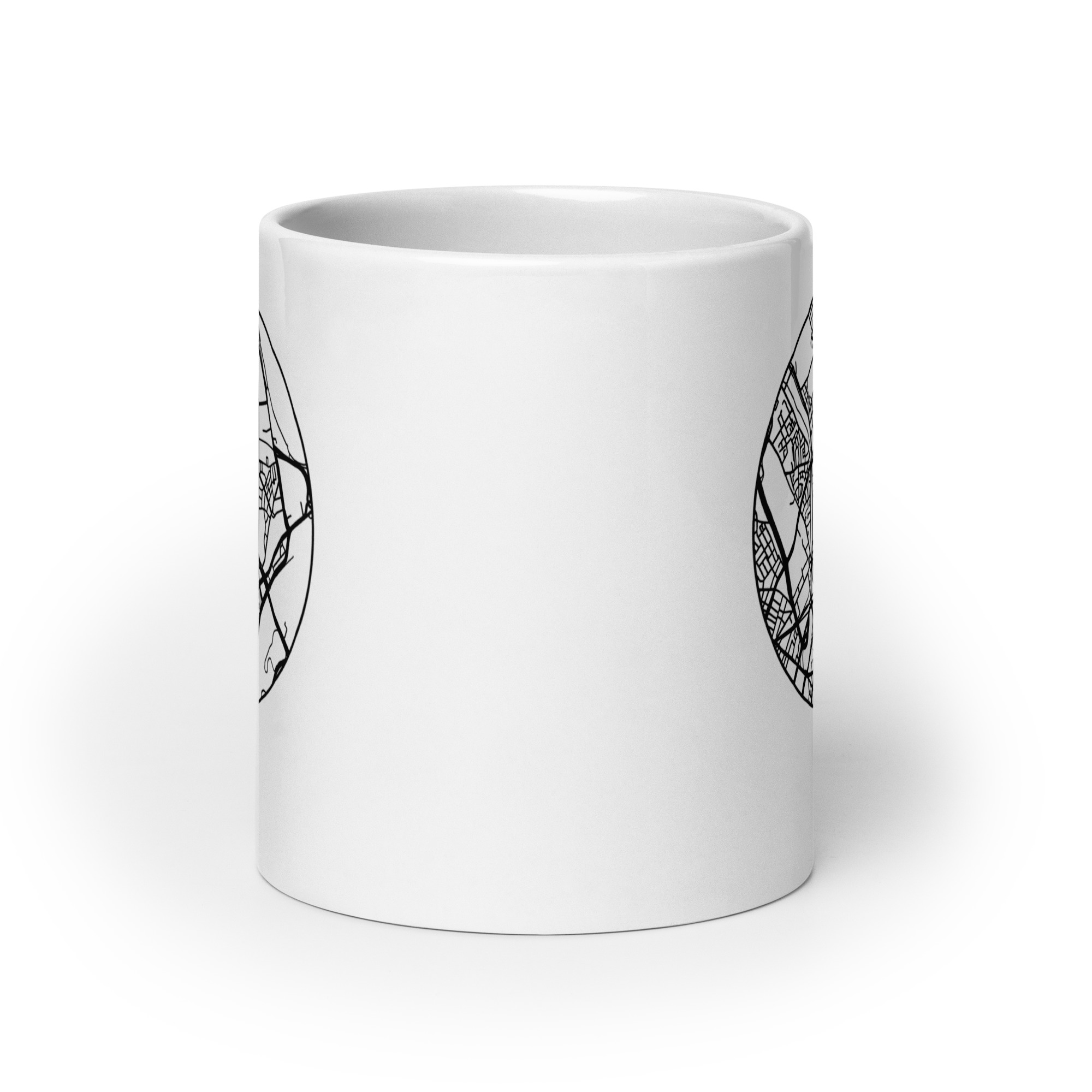 Nippes Tasse – Straßenkarte Köln, rund – Bild 7