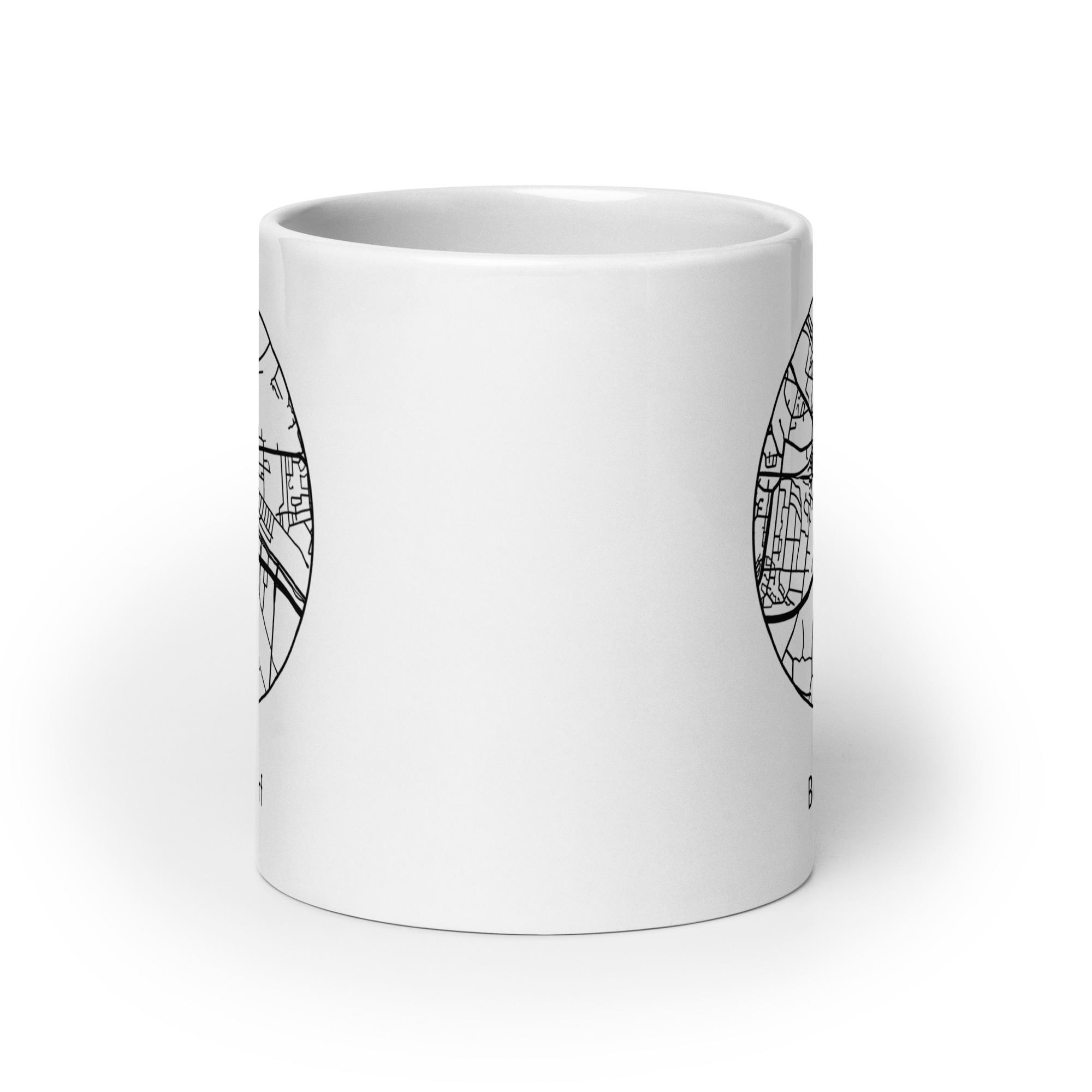 Bergedorf Tasse – Straßenkarte Hamburg, rund – Bild 7