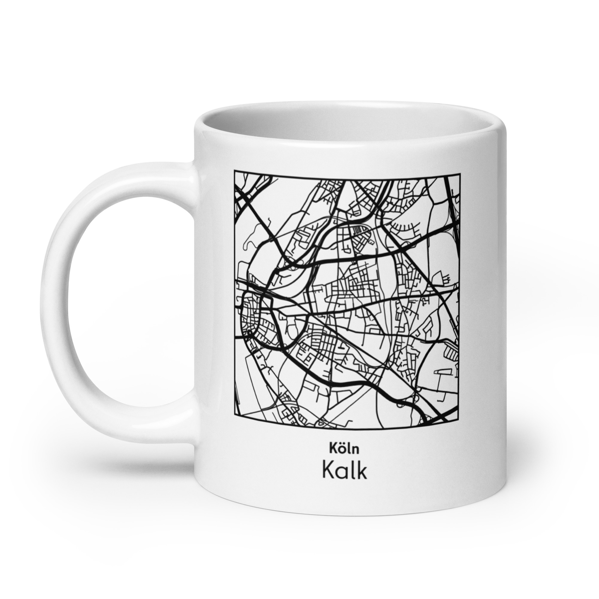 Kalk Tasse – Straßenkarte Köln, quadratisch – Bild 3
