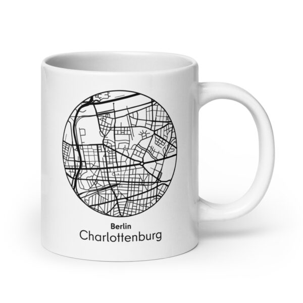 Charlottenburg Tasse – Straßenkarte Berlin, rund