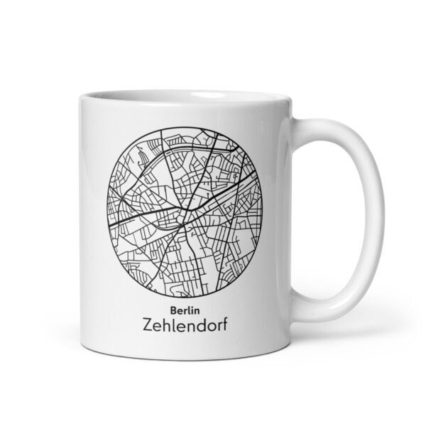Zehlendorf Tasse – Straßenkarte Berlin, rund