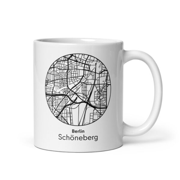 Schöneberg Tasse – Straßenkarte Berlin, rund