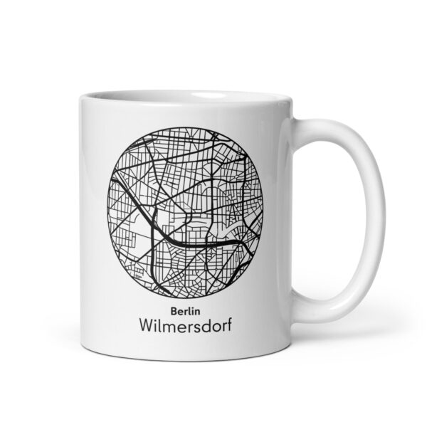 Wilmersdorf Tasse – Straßenkarte Berlin, rund