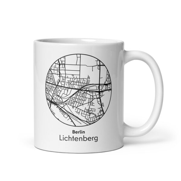 Lichtenberg Tasse – Straßenkarte Berlin, rund