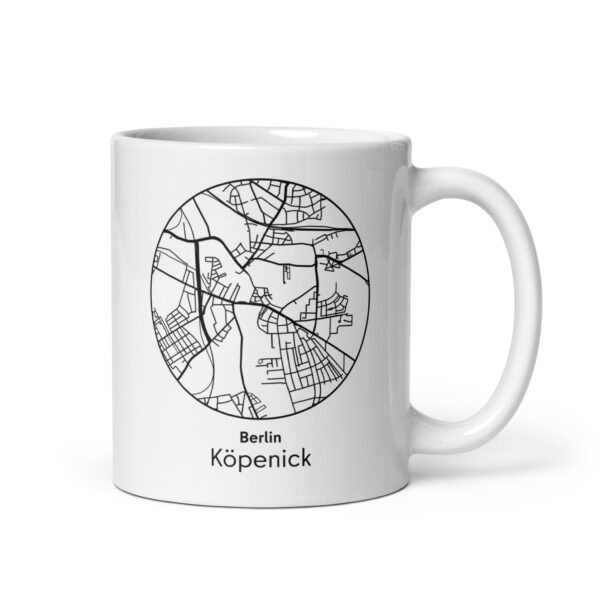Köpenick Tasse – Straßenkarte Berlin, rund