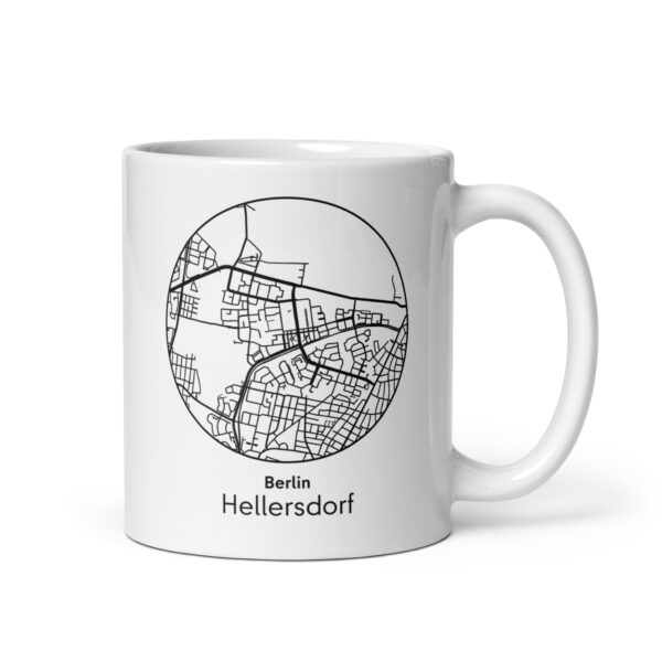 Hellersdorf Tasse – Straßenkarte Berlin, rund