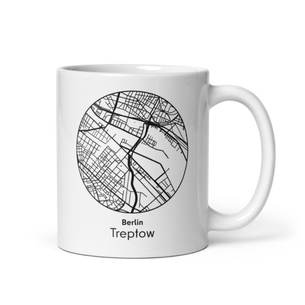 Treptow Tasse – Straßenkarte Berlin, rund