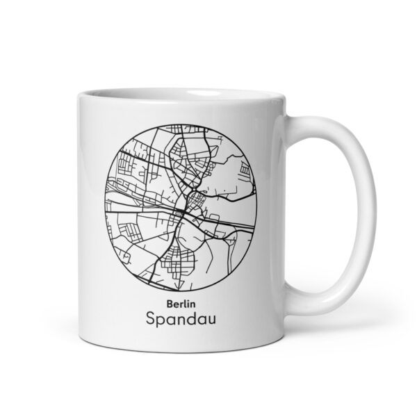 Spandau Tasse – Straßenkarte Berlin, rund