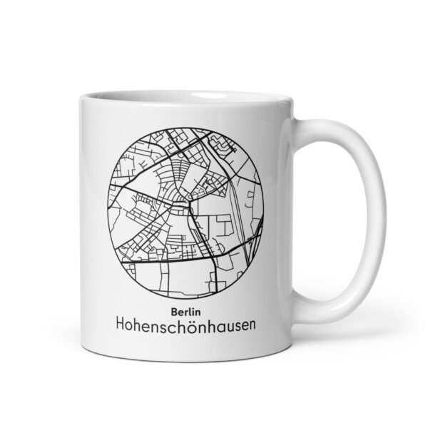Hohenschönhausen Tasse – Straßenkarte Berlin, rund