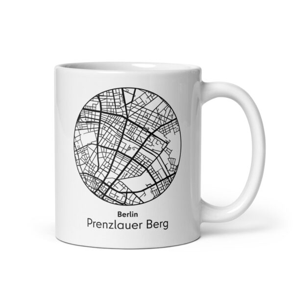 Prenzlauer Berg Tasse – Straßenkarte Berlin, rund