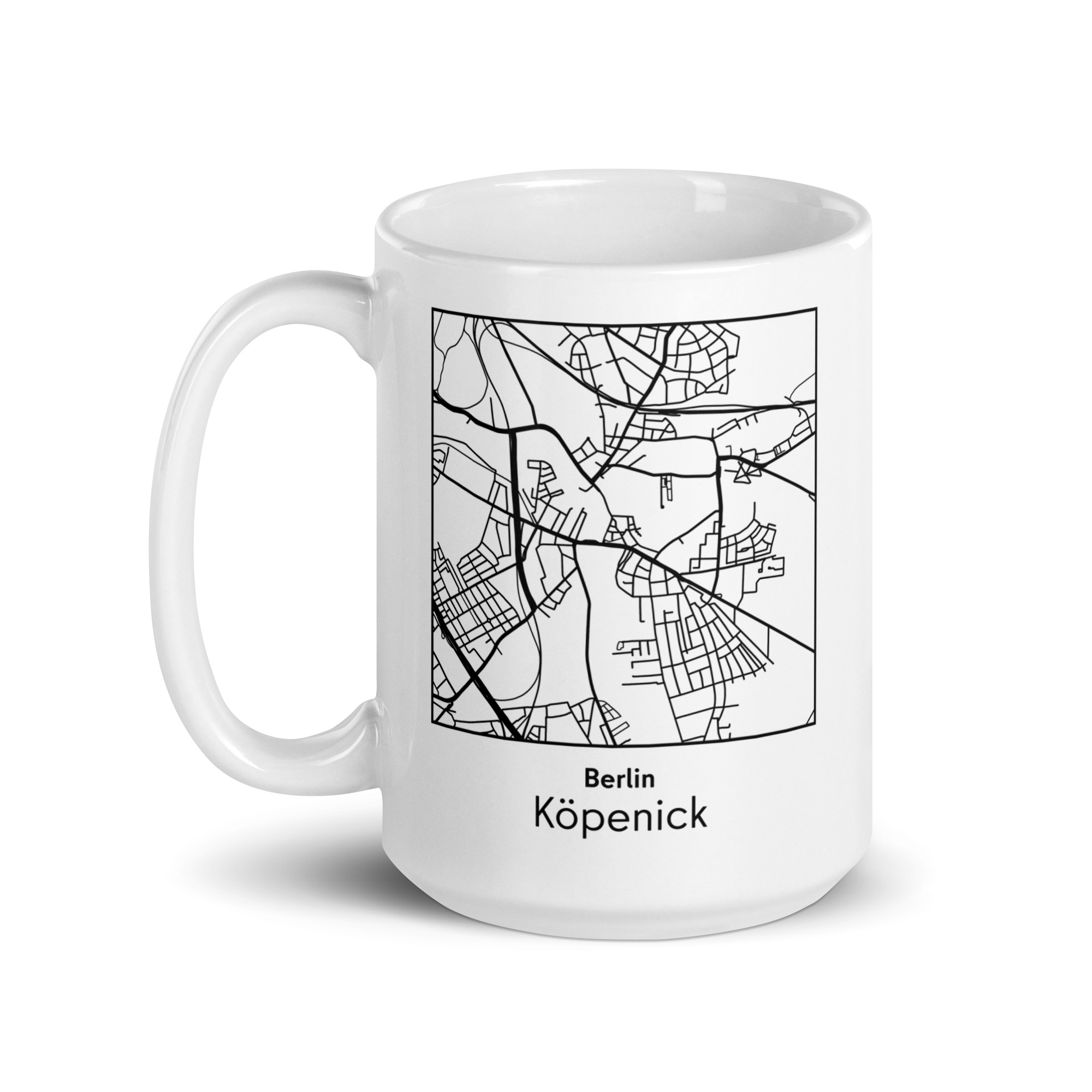 Köpenick Tasse – Straßenkarte Berlin, quadratisch – Bild 3