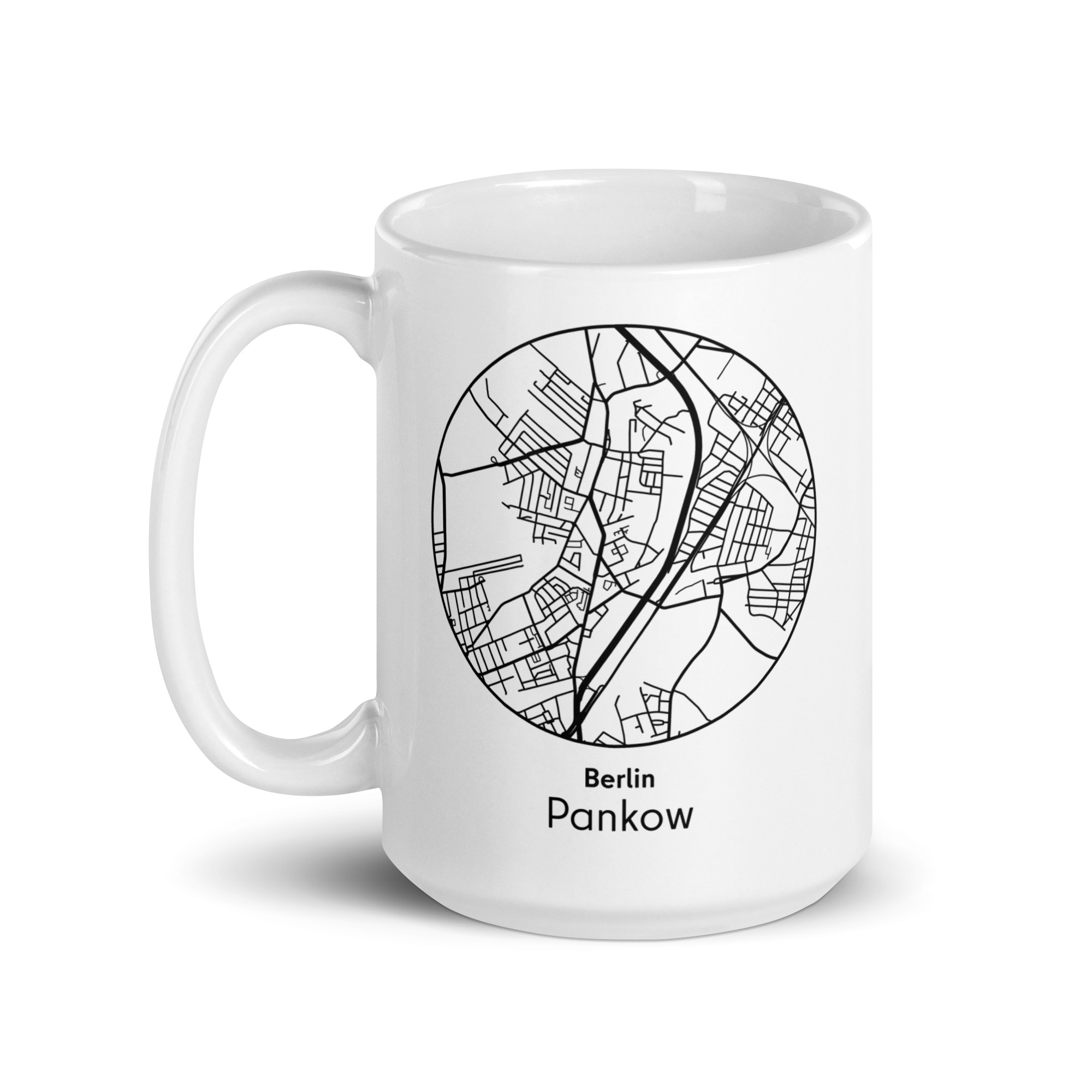Pankow Tasse – Straßenkarte Berlin, rund – Bild 3