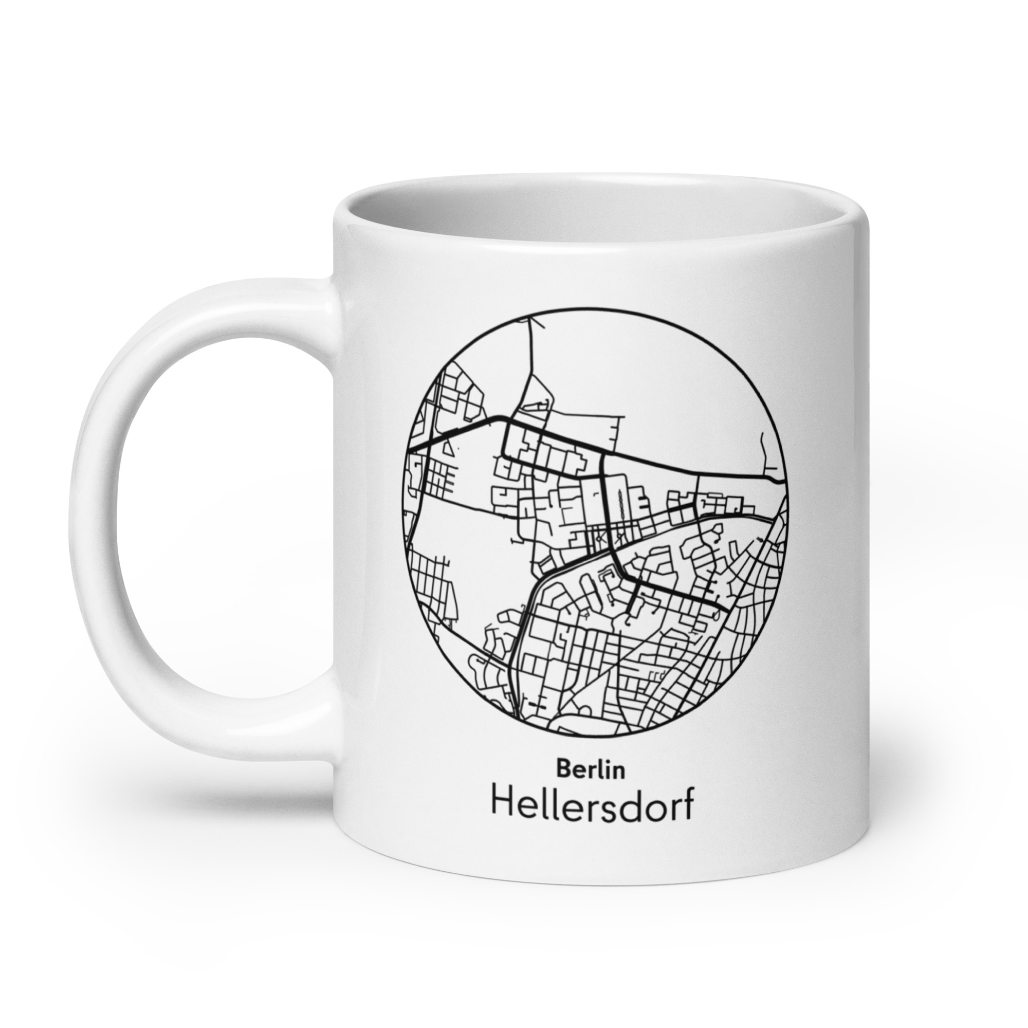 Hellersdorf Tasse – Straßenkarte Berlin, rund – Bild 5