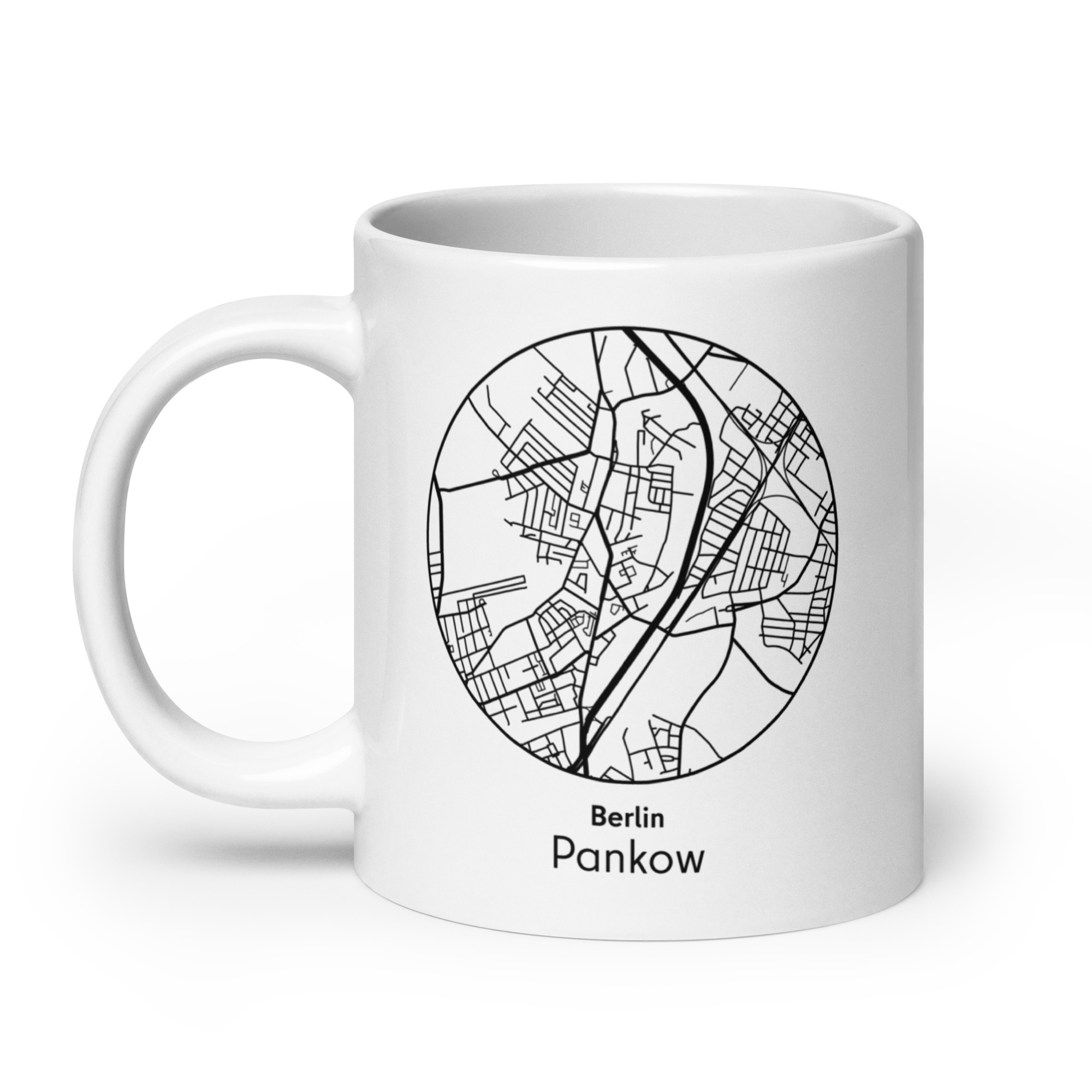 Pankow Tasse – Straßenkarte Berlin, rund – Bild 5