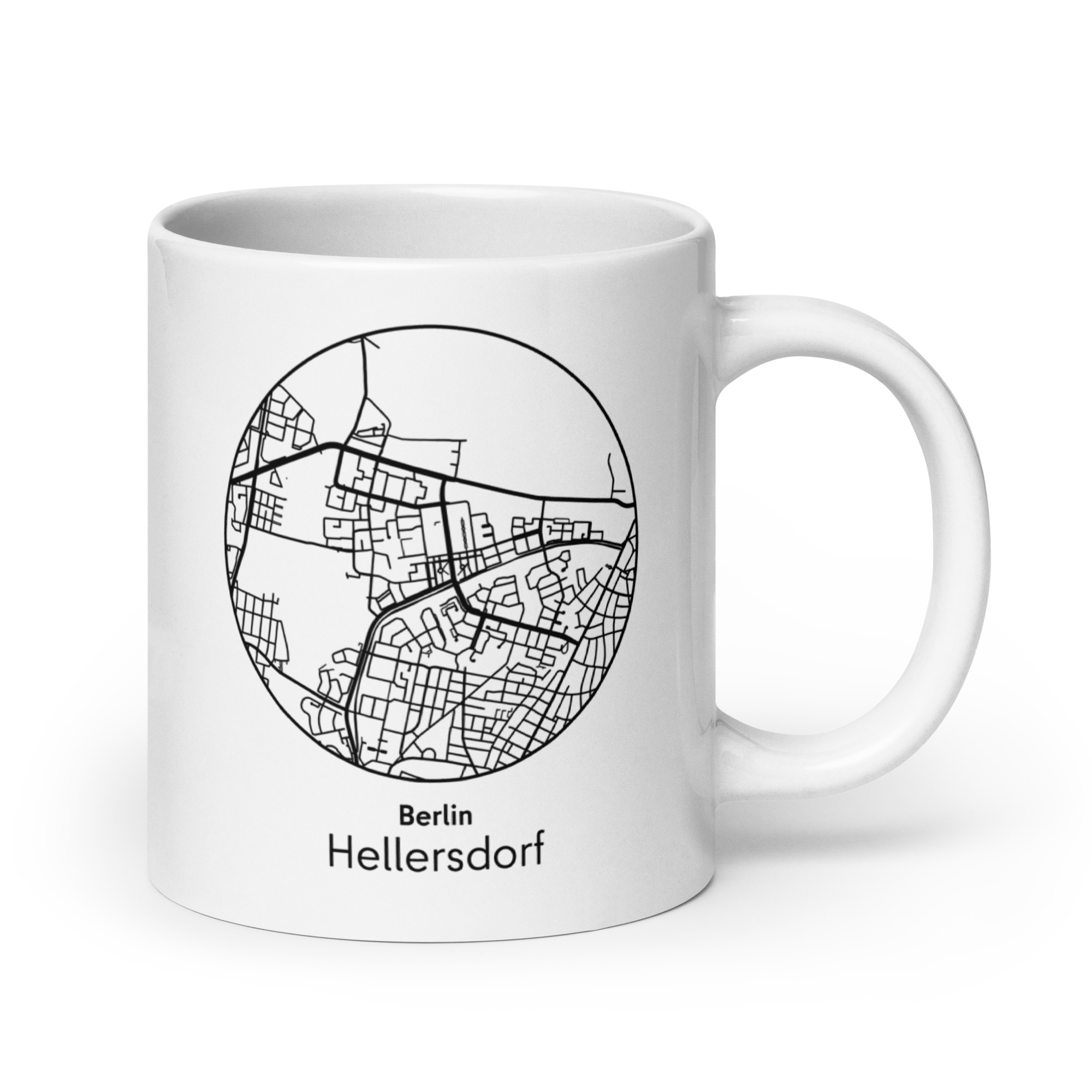 Hellersdorf Tasse – Straßenkarte Berlin, rund – Bild 4